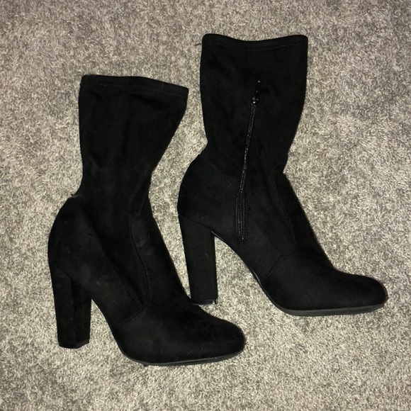 Shoes - Black Suede Boots